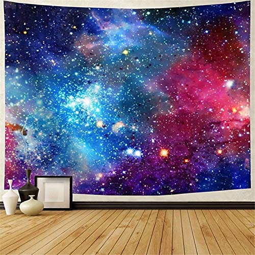 

galaxy tapestry nebula tapestry starry sky tapestry colorful cosmic out space tapestry psychedelic mystic stars tapestry wall hanging for ceiling living room dorm decor & #40;92.5""×70.5"",