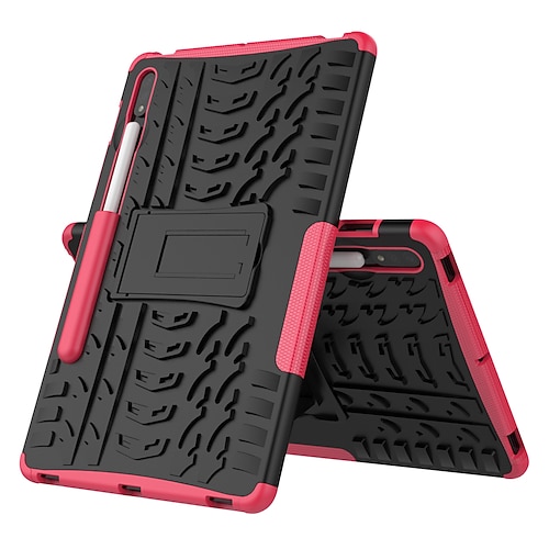 

Tablet Case Cover For Samsung Galaxy Tab S7 Plus FE A8 A7 Lite S6 Lite A 8.0"" Pencil Holder with Stand Full Body Protective Solid Colored TPU PC
