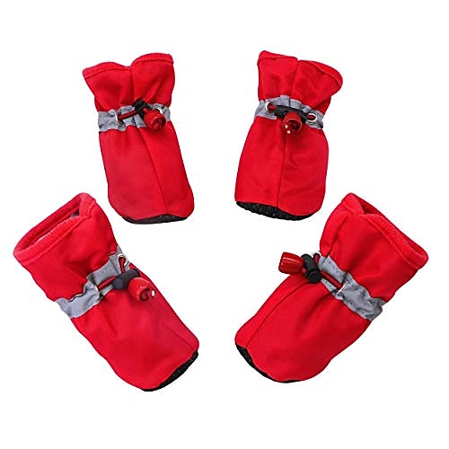 

dog boots paw protector, anti-slip dog shoes,these comfortable soft-soled dog shoes are with reflective straps, for small dog