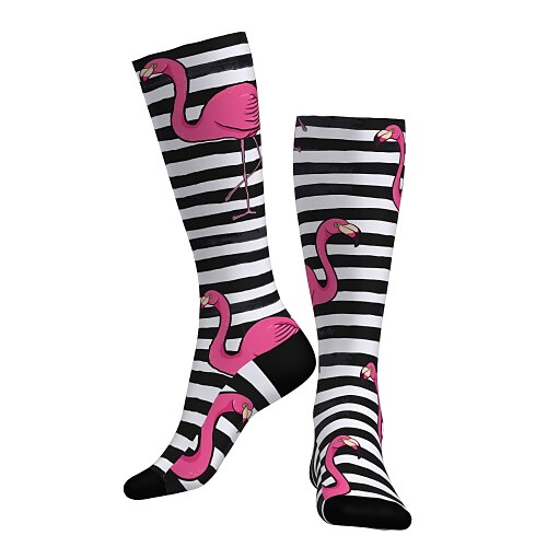 

Compression Socks Cycling Socks Bike Socks Sports Socks Men's Women's Bike / Cycling Breathable Soft Comfortable 1 Pair Flamingo Stripes Cotton Fuchsia S M L / Stretchy / Mountain Bike MTB