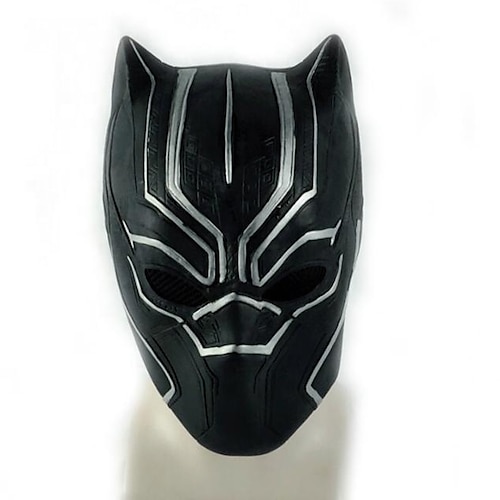 

Latex Mask Inspired by Black Panther Black Teen Adults' Men's Women's