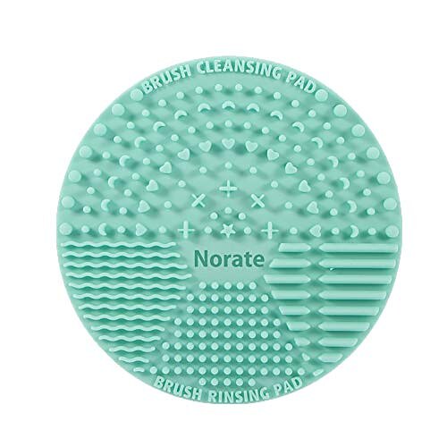 

brush cleaning mat,silicone makeup cleaning brush scrubber mat portable washing tool cosmetic brush cleaner with suction cup for valentines day