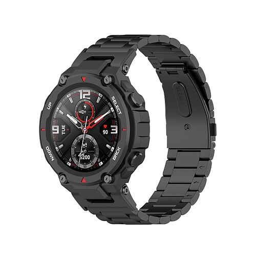

Replacement Watch Band Stainless Steel Watch Band For Huami Amazfit T-Rex A1918 Strap Metal Wristband