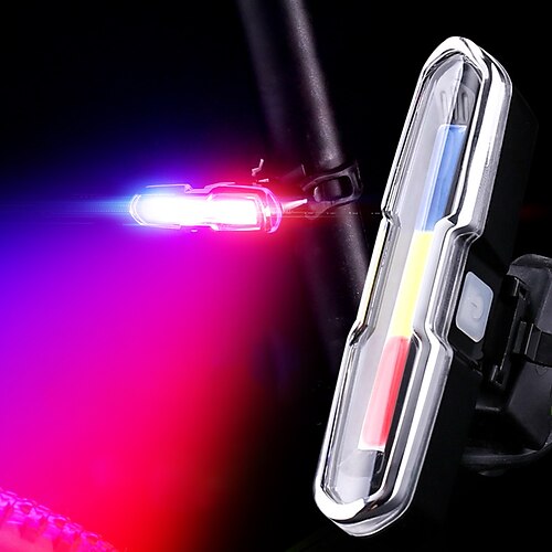 

Bike Light Rear Bike Tail Light Safety Light Bicycle Cycling Waterproof Multiple Modes Super Bright Portable 15/10 lm Rechargeable USB White Red Blue