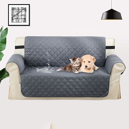 

Easy-Going Sofa Slipcover Reversible Sofa Cover Water Repellent Couch Cover Furniture Protector with Elastic Straps for Pets Kids Children Dog Cat