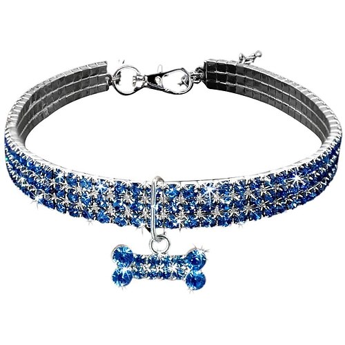 

Chien Colliers Collier Taille ajustable Décoration Cœur Alliage Blanche Bleu Rose