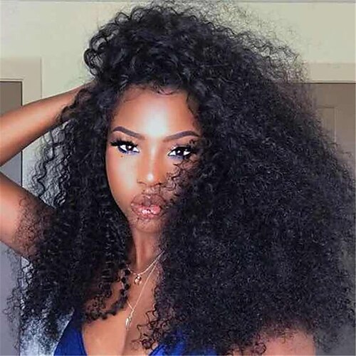 

Synthetic Wig Curly Afro Curly Pixie Cut Wig Long Black Synthetic Hair 26 inch Women's Fashionable Design Party Comfortable Black