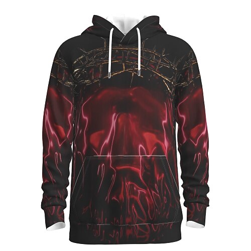 

Men's Hoodie Pullover Hoodie Sweatshirt Black Hooded Graphic Skull Halloween Weekend 3D Print Casual Halloween Clothing Apparel Hoodies Sweatshirts Long Sleeve