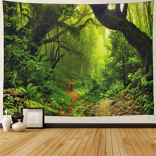 

Garden Theme / Bohemian Theme Wall Decor Polyester Tie Dye Wall Art, 25251 cm Decoration