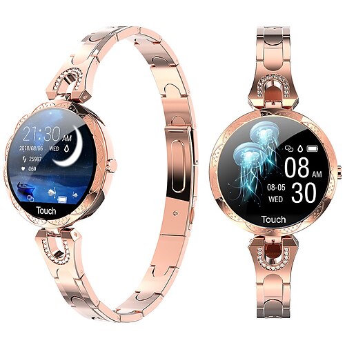 

AK15 Smart Watch 1.08 inch Smartwatch Fitness Running Watch Bluetooth Pedometer Activity Tracker Sleep Tracker Compatible with Android iOS Women Long Standby Message Reminder Camera Control IP 67