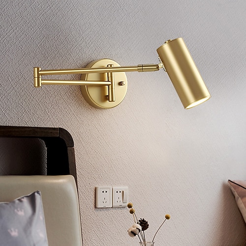 

vegglampe øyebeskyttelse moderne nordisk stil lampetter svingarm lys stue soverom metall 110-120v / 220-240v 5 w
