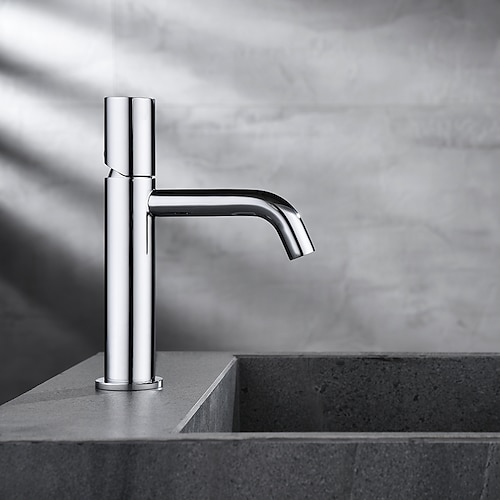 

Bathroom Sink Faucet - Hot and Cold Water Single Lever Deck Mounted Wash Room Vessel Vanity Sink Mixer Tap B&B Hotel Bathroom Centerest Basin Faucet