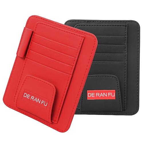 

DeRanFu Car Sun Visor Organizer Auto Interior Accessories Pocket Organizer Registration and Document Holder Personal Belonging Storage Pouch Organizer Interior Accessories Pocket Organizer