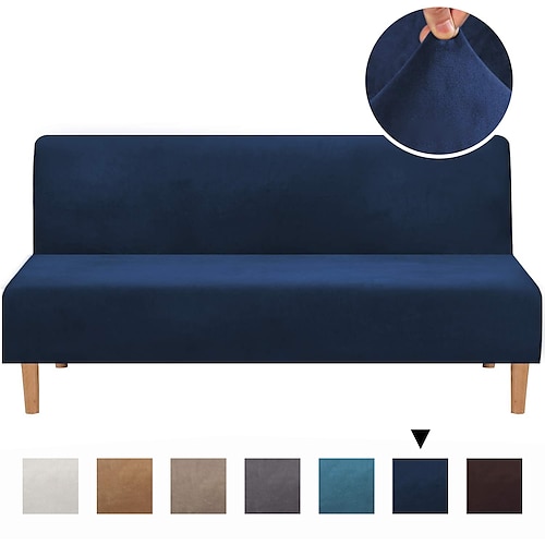 

housse de canapé housse de futon housse de velours housse de canapé sans accoudoirs housse de canapé housse de canapé-lit adaptée pour futon longueur entre 68 '' - 85 '' largeur entre 28 '' - 48 ''