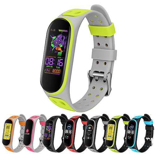 

Colorful Breathable Watch Strap For Xiaomi Mi Band 6 5 Strap Replacement For Xiaomi Mi Band 6 5 Accessories Belt Strap