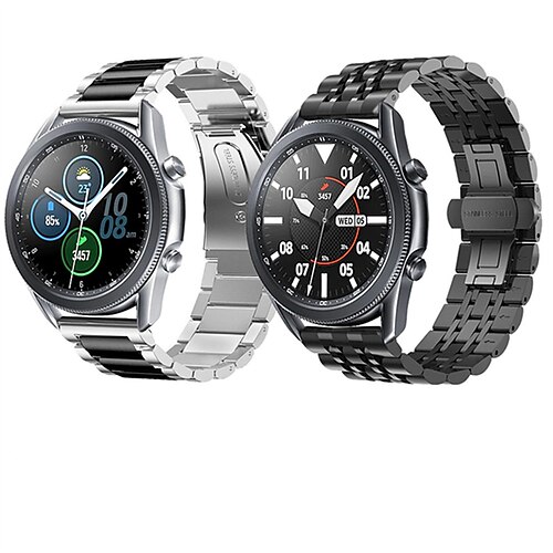 

20/22mm for Samsung Galaxy Watch 3 41mm / Galaxy Watch 3 45mm Sport Band Metal Stainless Steel Strap Wristband Bracelet