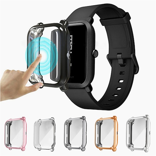 

TPU Case For Amazfit Bip Smart Watch Case Screen Protector Film Full Cover Frame For Huami Amazfit Bip Lite Shell Case