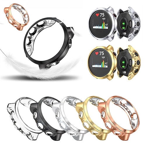 

Electroplate Transparent TPU Case Cover For Garmin Forerunner 245 t watch accessories Protector