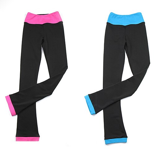 

Figure Skating Pants Women's Girls' Ice Skating Pants / Trousers Leggings Outfits Pink Blue Spandex High Elasticity Training Competition Skating Wear Warm Handmade Multi Color Ice Skating Winter