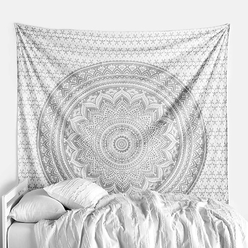 

Mandala Bohemian Wall Tapestry Art Decor Blanket Curtain Hanging Home Bedroom Living Room Dorm Decoration Boho Hippie Indian Psychedelic Floral Flower Lotus