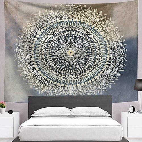 

Mandala Bohemian Wall Tapestry Art Decor Blanket Curtain Picnic Tablecloth Hanging Home Bedroom Living Room Dorm Decoration Boho Hippie Psychedelic Floral Flower Lotus Simple Beauty Views