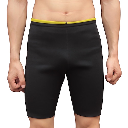 

mens hot sweat thermo shorts, neoprene body shaper, comfortable slimming shapewear, thighs fat burner, workout sauna pants for weight loss