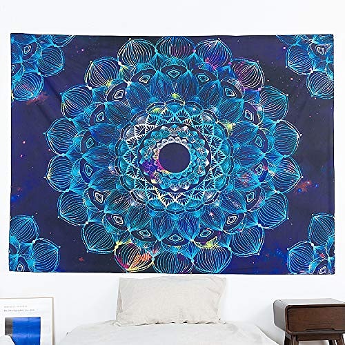

Mandala Bohemian Wall Tapestry Art Decor Blanket Curtain Hanging Home Bedroom Living Room Dorm Decoration Boho Hippie Psychedelic Floral Flower Lotus Indian