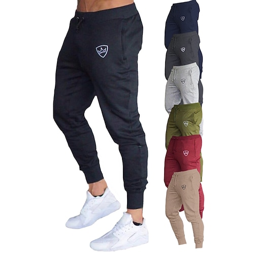 

Men's Sweatpants Joggers Athletic Bottoms Drawstring Basic Tapered Fitness Gym Workout Performance Running Training Breathable Soft Sweat wicking Grey Black Army Green