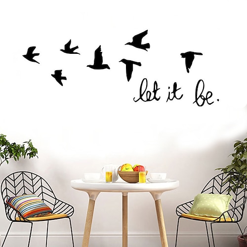 

Animals Wall Stickers Flying Birds Wall Stickers Decorative Wall Stickers PVC Home Decoration Wall Decal Wall / Window Decoration 1pc