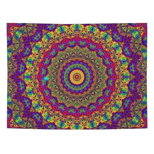

Mandala Bohemian Wall Tapestry Art Decor Blanket Curtain Hanging Home Bedroom Living Room Dorm Decoration Boho Hippie Indian Psychedelic Floral Flower Lotus