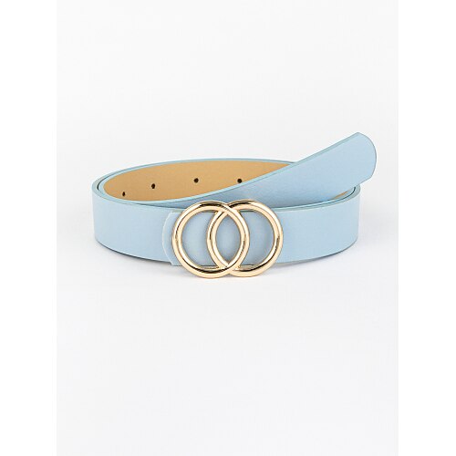 

Women's Waist Belt Party Street Dailywear Holiday Blue Belt Pure Color Basic Fall Winter Spring Summer