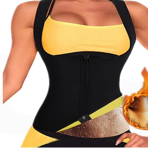 

Sweat Vest Sweat Shaper Sauna Vest Sports Spandex Yoga Gym Workout Pilates Durable Weight Loss Tummy Fat Burner Hot Sweat For Women Men / Adults'