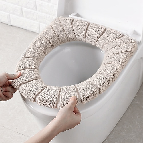 

Toilet Seat Cover Warm Soft Washable Mat Home Decor Closestool Mat Seat Case Toilet Lid Cover Accessories Bathroom Home