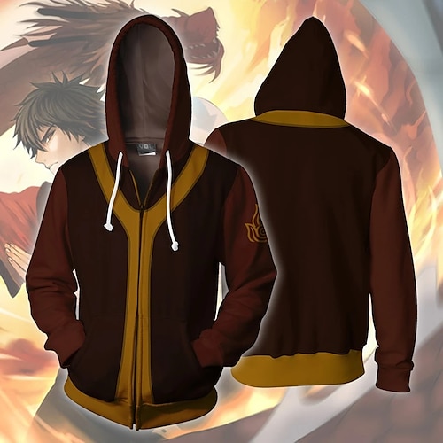 

Inspired by Avatar: The Last Airbender Zuko Cosplay Costume Hoodie Terylene 3D Printing Hoodie For Men's / Women's