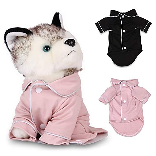 

Dogs Pet Sleepwear Clothing Fashion Puppy Dogs Pajamas Night Dress Cat Pajama Clothes Jumpsuit Teddy Soft Pet Clothe Small Dogs Clothing Pet Outfits (color : Pink, Size : L)