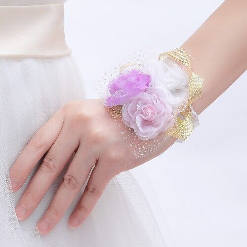 

Wedding Flowers Wrist Corsages Wedding Fabrics 0-10 cm Christmas