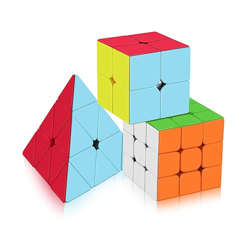 

Speed Cube Set 3 pcs Magic Cube IQ Cube 222 333 Speedcubing Bundle 3D Puzzle Cube Stress Reliever Puzzle Cube Professional Level Gift SpeedToy Gift