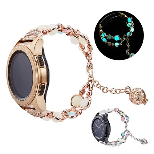 

1 pcs Smart Watch Band for Samsung Galaxy Watch 4 Classic Watch 3 Active 2 Gear S3 Frontier 46mm 45mm 44mm 42mm 41mm 40mm, 22mm 20mm Watch Band 20mm 22mm Beaded Smartwatch Strap Luxury Bracelet Bling