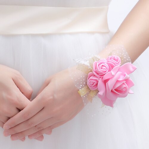 

Wedding Flowers Wrist Corsages Wedding Fabrics 0-10 cm Christmas