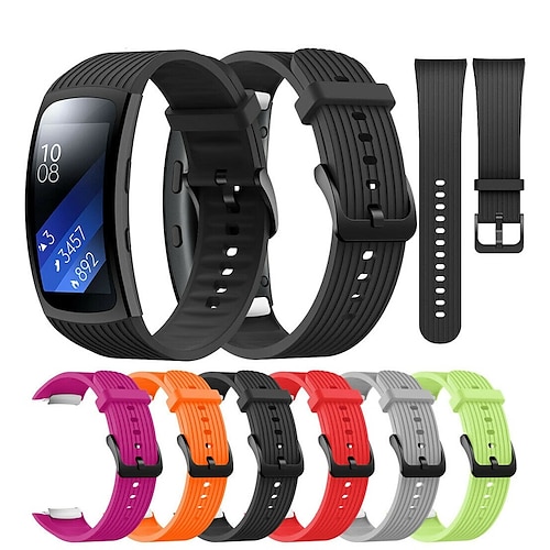 

Wrist band For Samsung Gear Fit 2 Pro Replacement Band With Metal Buckle Silicone Watchband For Samsung Fit2 SM-R360 R365 Strap