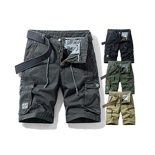 

Hombre Pantalones cortos de senderismo Pantalones cortos cargo de senderismo Cordón Militar Verano Al aire libre 10 Ripstop Secado rápido Multi bolsillo Transpirable Algodón Longitud de la rodilla