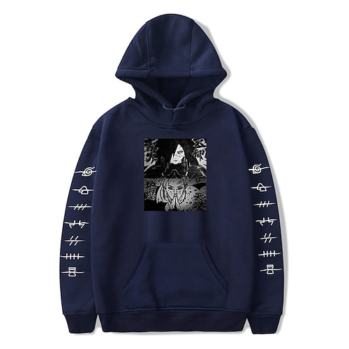 

Naruto Cosplay Akatsuki Uchiha Kapuzenshirt Anime Zeichentrick Bedruckt Print Harajuku Grafik Kapuzenshirt Für Herren Damen Erwachsene Polyester / Baumwollmischung