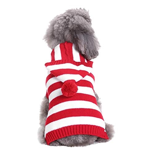 

Christmas Dog Sweaters Dog Holiday Sweaters Puppy Snow Elk Reindeer Snowman Elf Sweaters Winter Knitwear Warm Clothes Funny Party Cosplay Dress for Small to Medium Dog Puppy Cats