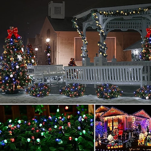  LED String Lights 800LEDs 400LEDs 300LEDs 200 LEDs 100 LEDs Plug in String Lights 8 Modes Waterproof Indoor Outdoor Christmas Tree Wedding Party Bedroom Decorations EU Plug 220-240V and US Plug 120V