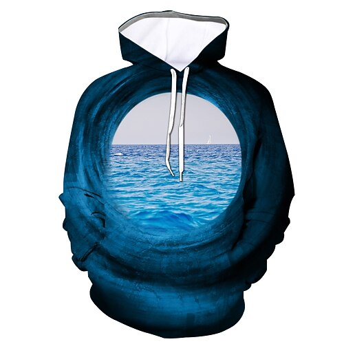 

Men's Hoodie Pullover Hoodie Sweatshirt Green Blue Purple Pink Dark Blue Hooded Graphic Daily Going out 3D Print Plus Size Casual Clothing Apparel Hoodies Sweatshirts Long Sleeve
