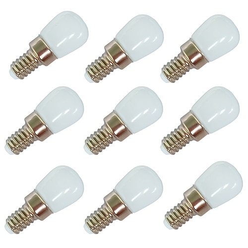 

9pcs 2 W LED Globe Bulbs 100 lm E14 E12 T22 6 LED Beads SMD 2835 Warm White White 220-240 V