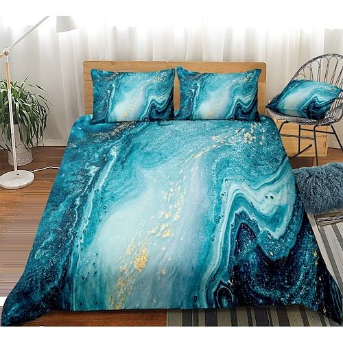 

Print Home Bedding Duvet Cover Sets Soft Microfiber For Kids Teens Adults Bedroom Beach/Ocean 1 Duvet Cover 1/2 Pillowcase Shams