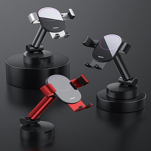 

Baseus Simplism Gravity Car Mount Holder With Suction Base Black Red Silver