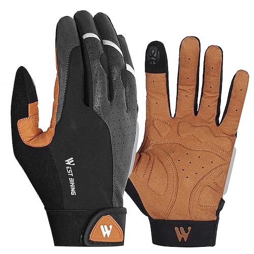 

WEST BIKING Winter Gloves Bike Gloves Cycling Gloves Touch Gloves Winter Full Finger Gloves Reflective Windproof Warm Breathable Sports Gloves Mountain Bike MTB Cycling / Bike Activity & Sports