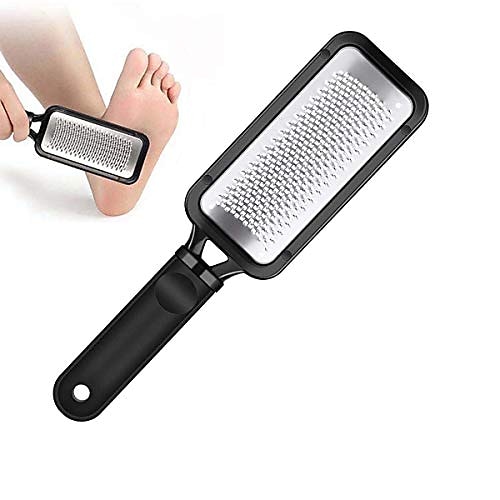 

pedicure foot file callus remover - large foot rasp colossal foot scrubber professional surgical grade stainless steel callus file for exfoliates, removes hard skin, foot file for wet and dry feet